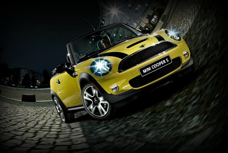 Yellow Mini Cooper S