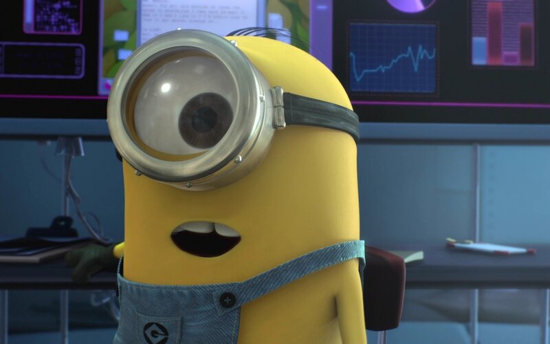 Yellow Minion Character — Curious