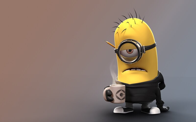 Yellow Minion Character — Neutral, 3d Render
