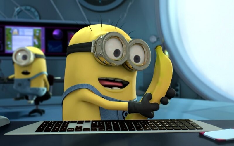 Yellow Minion Holding Banana