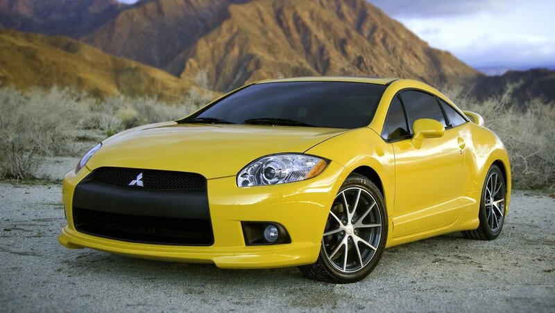 Yellow Mitsubishi Eclipse