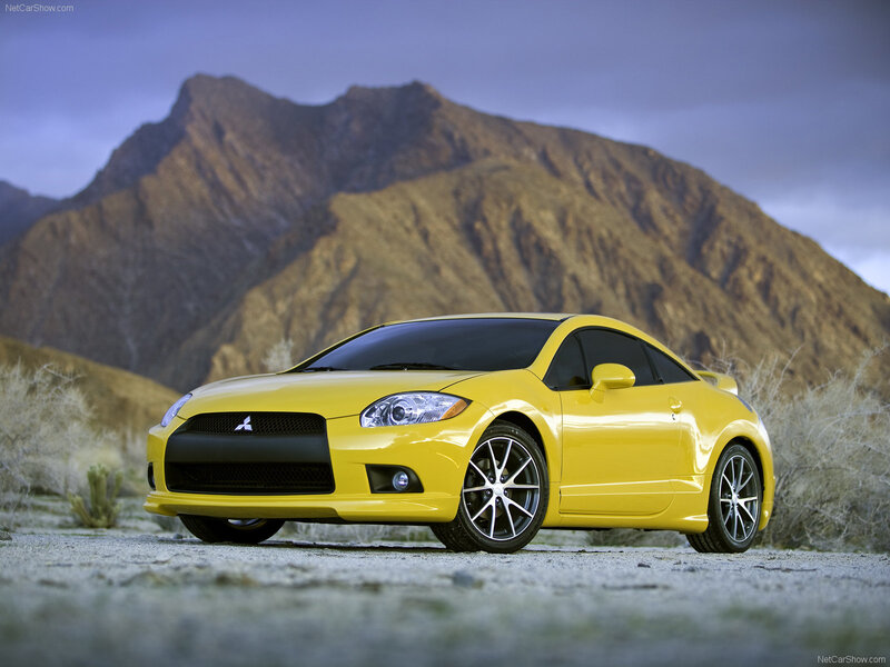 Yellow Mitsubishi Eclipse