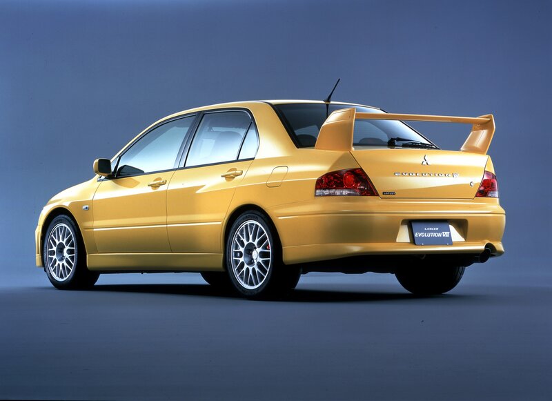 Yellow Mitsubishi Lancer — Dramatic