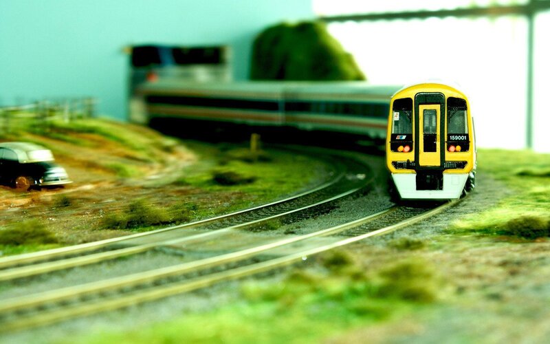 Yellow Model Train