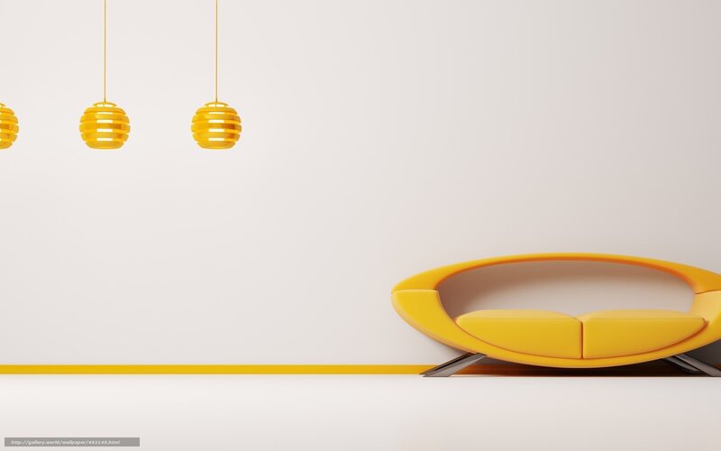 Yellow Modern Sofa