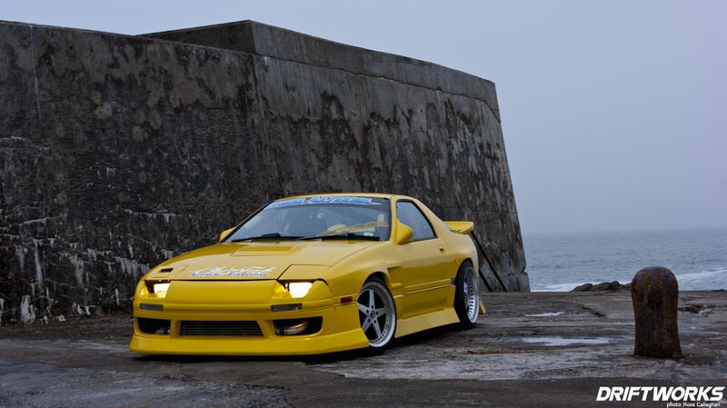 Yellow Modified Car — Dramatic, Morning