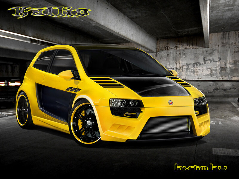 Yellow Modified Car — Dramatic
