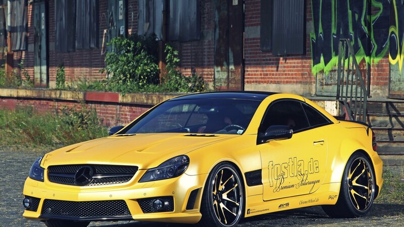 Yellow Modified Car — Urban