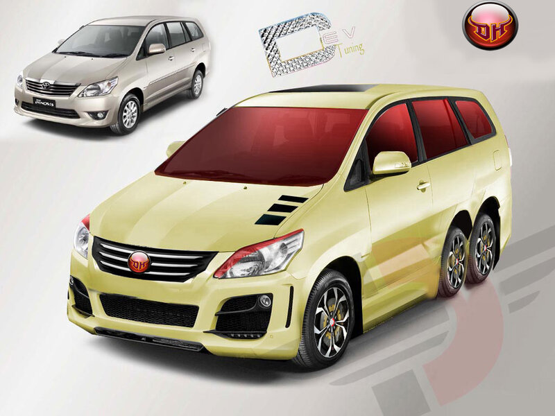 Yellow Modified Minivan