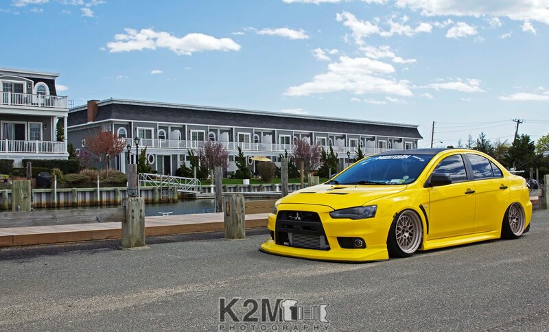Yellow Modified Sedan — Calm, Afternoon