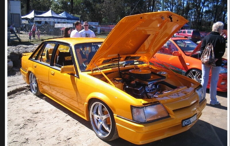 Yellow Modified Sedan — Outdoor