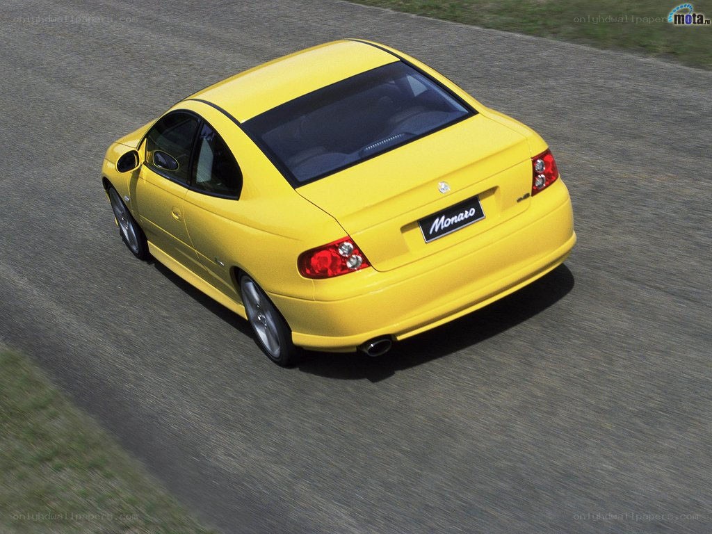 yellow monaro on track