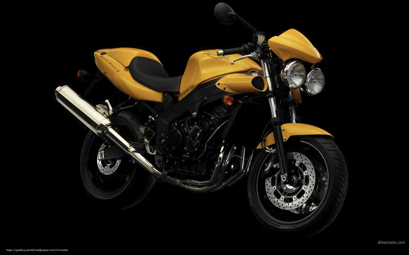Yellow Motorcycle — Dramatic