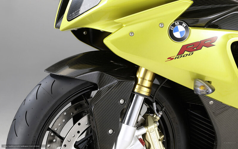 Yellow Motorcycle Front