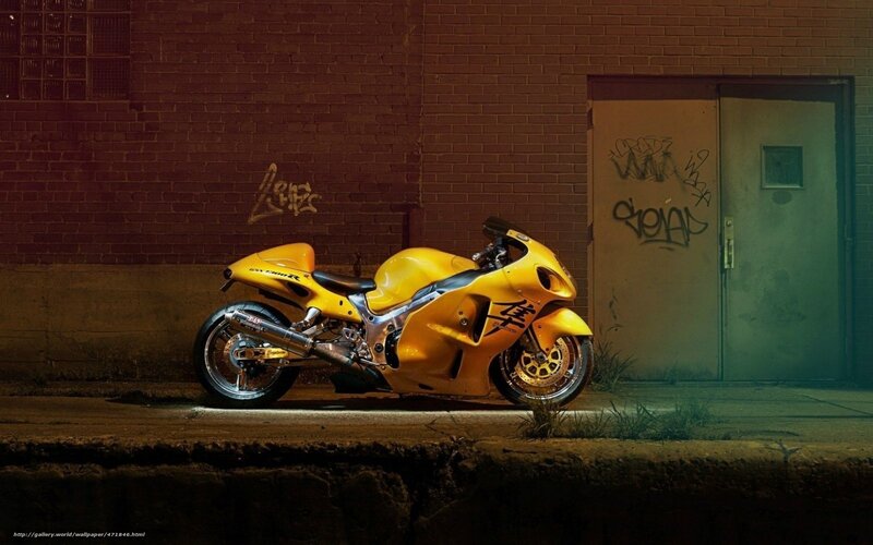 yellow motorcycle in alley