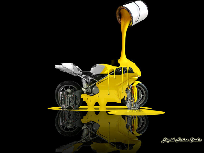 Yellow Motorcycle