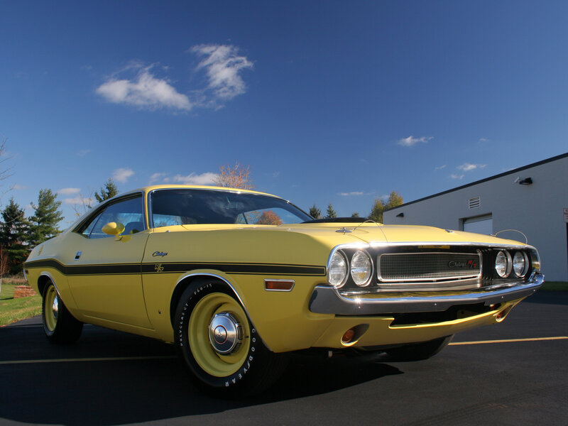 Yellow Muscle Car — Bright, Autumn