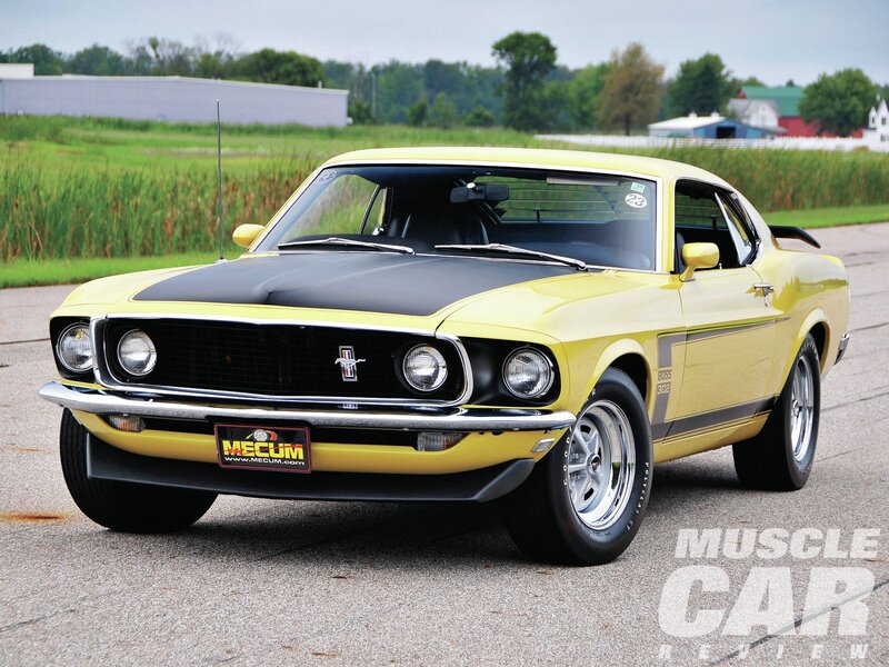 Yellow Muscle Car — Calm, Afternoon, Photograph, Field