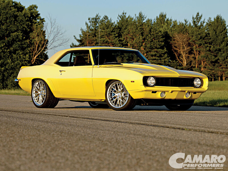 Yellow Muscle Car — Calm, Afternoon