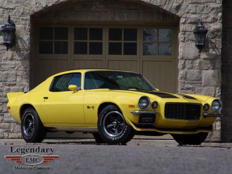 Yellow Muscle Car — Classic, Afternoon