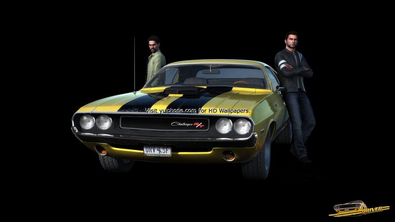 Yellow Muscle Car — Dramatic, 3d Render, Men