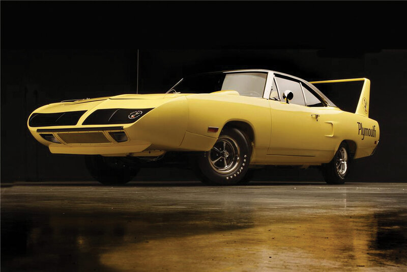 Yellow Muscle Car — Dramatic, Photograph, Wings