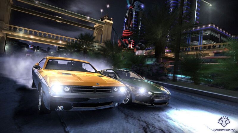 Yellow Muscle Car Drifting — Dynamic