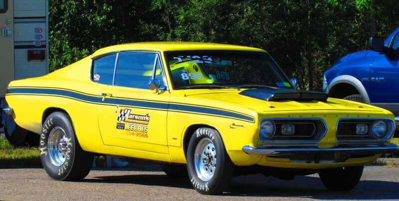 Yellow Muscle Car — Outdoor, Afternoon