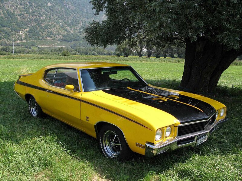Yellow Muscle Car — Serene, Afternoon