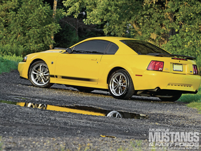 Yellow Mustang Coupe — Dramatic
