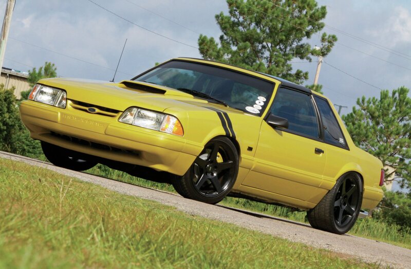 Yellow Mustang Coupe — Outdoor