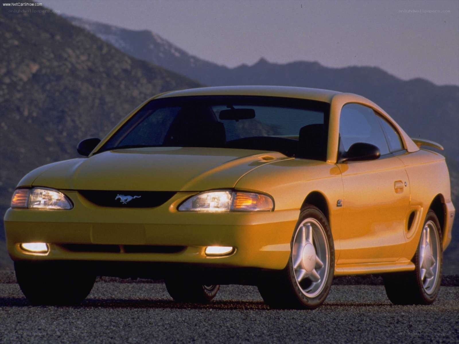 yellow mustang coupe