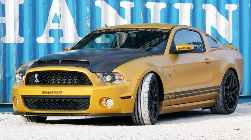 yellow mustang shelby gt500