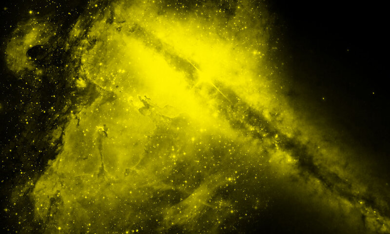 Yellow Nebula in Space — Cosmic