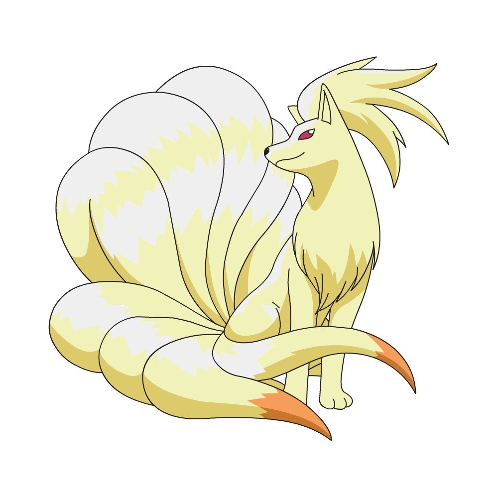 Yellow nine-tailed fox Pokémon