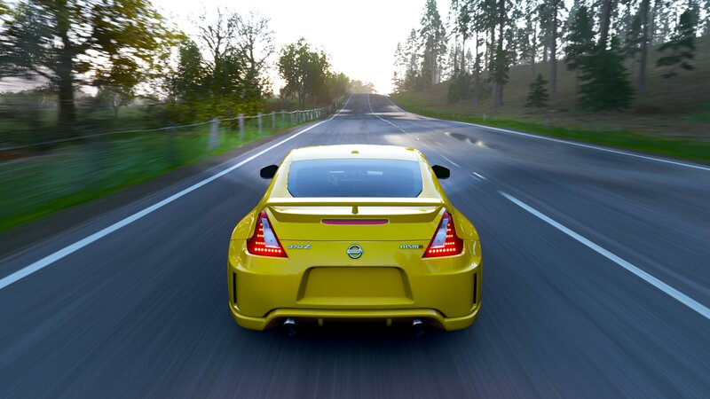 Yellow Nissan 370z Car