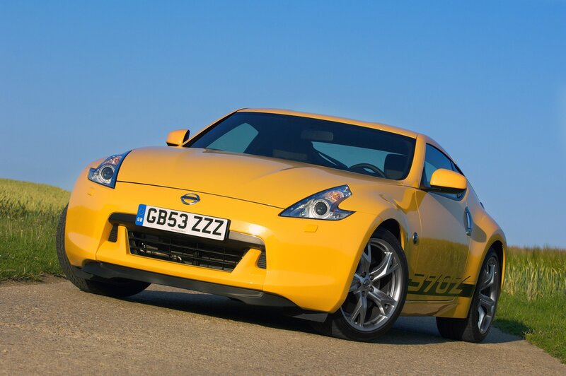 Yellow Nissan 370Z sports car