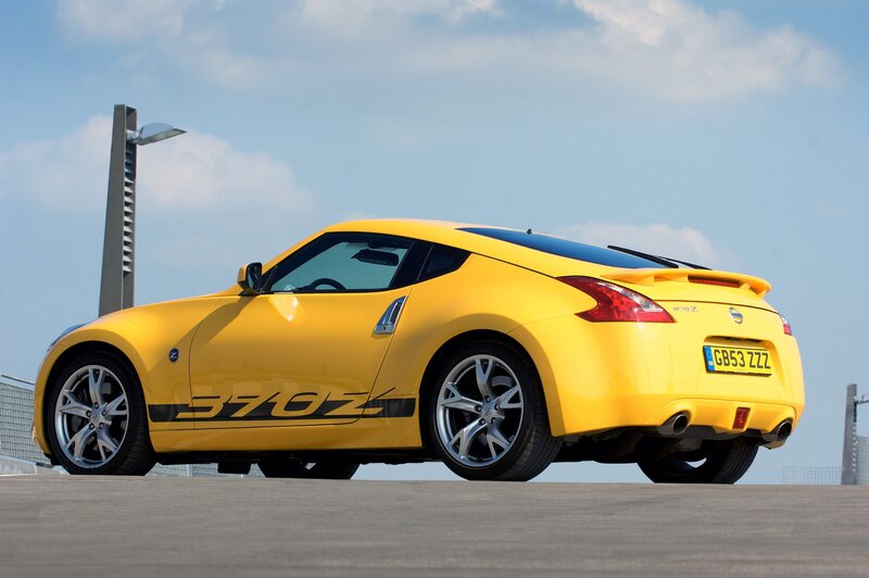 Yellow Nissan 370Z sports car