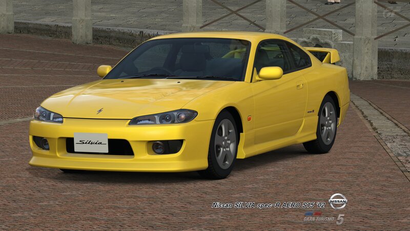 Yellow Nissan Silvia