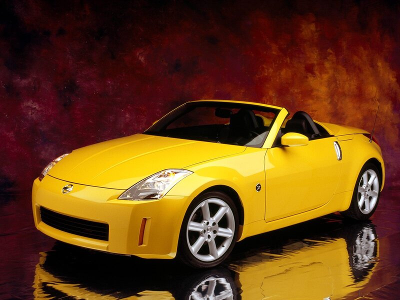 Yellow Nissan Z Roadster