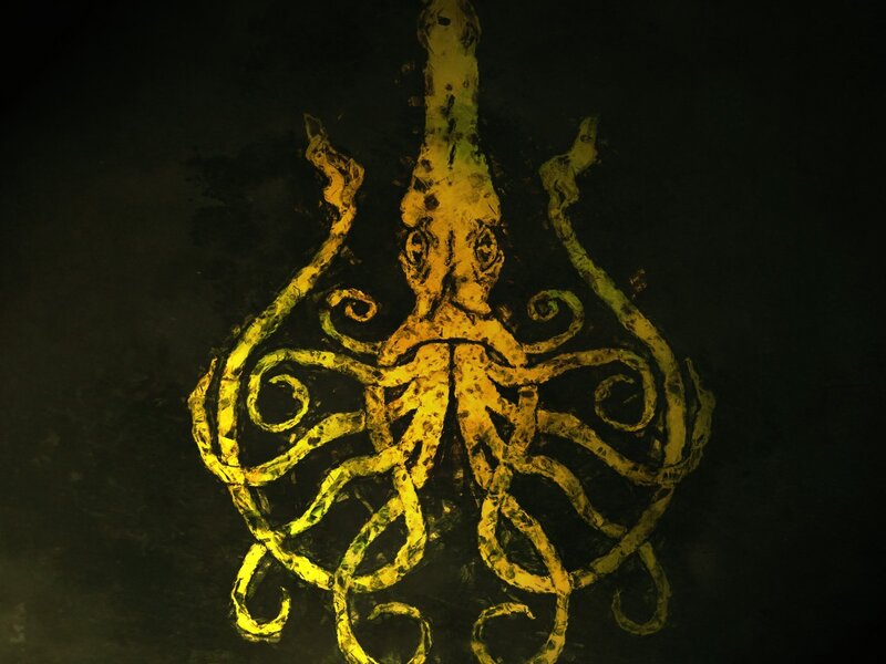 Yellow Octopus Symbol — Dark