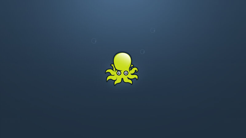 yellow octopus underwater