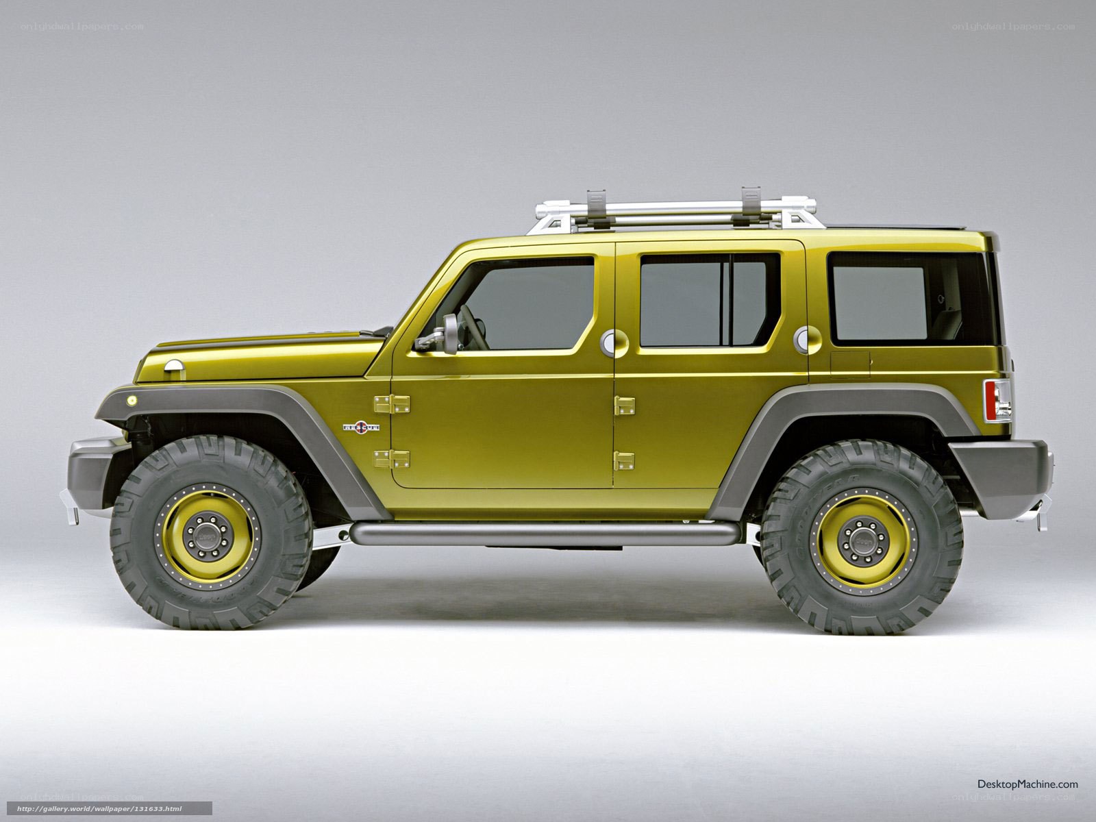 yellow off-road concept vehicle