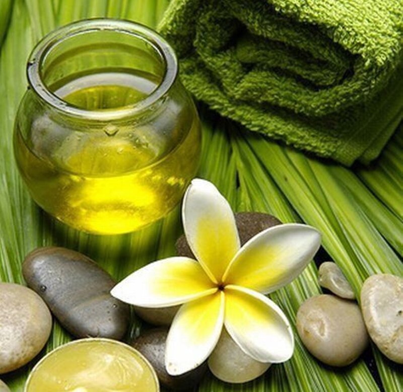 Yellow Oil in Glass Jar