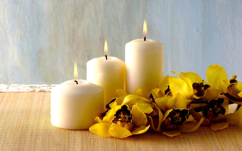 Yellow Orchids and Candles — Calm
