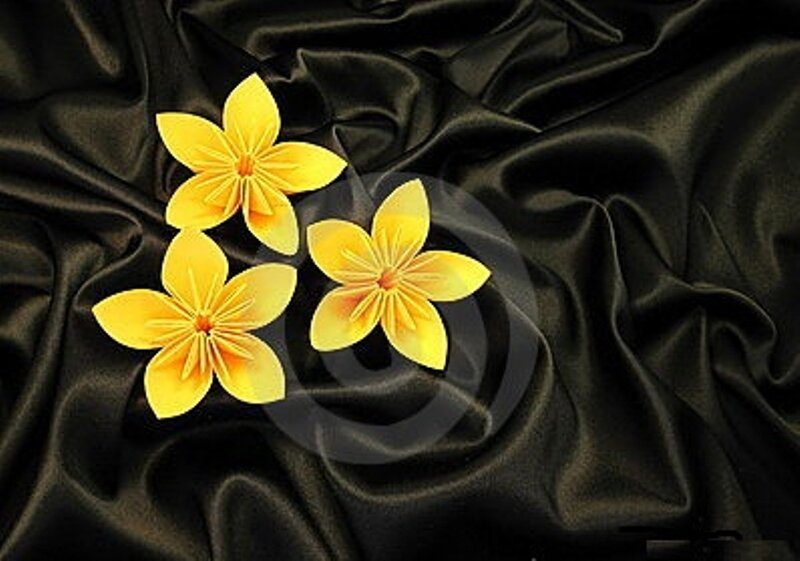Yellow Origami Flowers