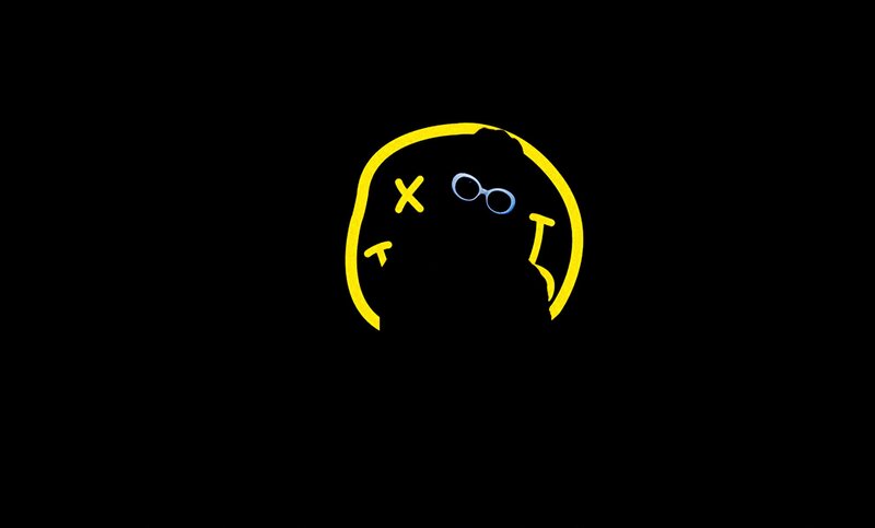 Yellow Outline Figure