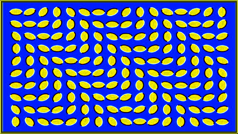 Yellow Ovals on Blue