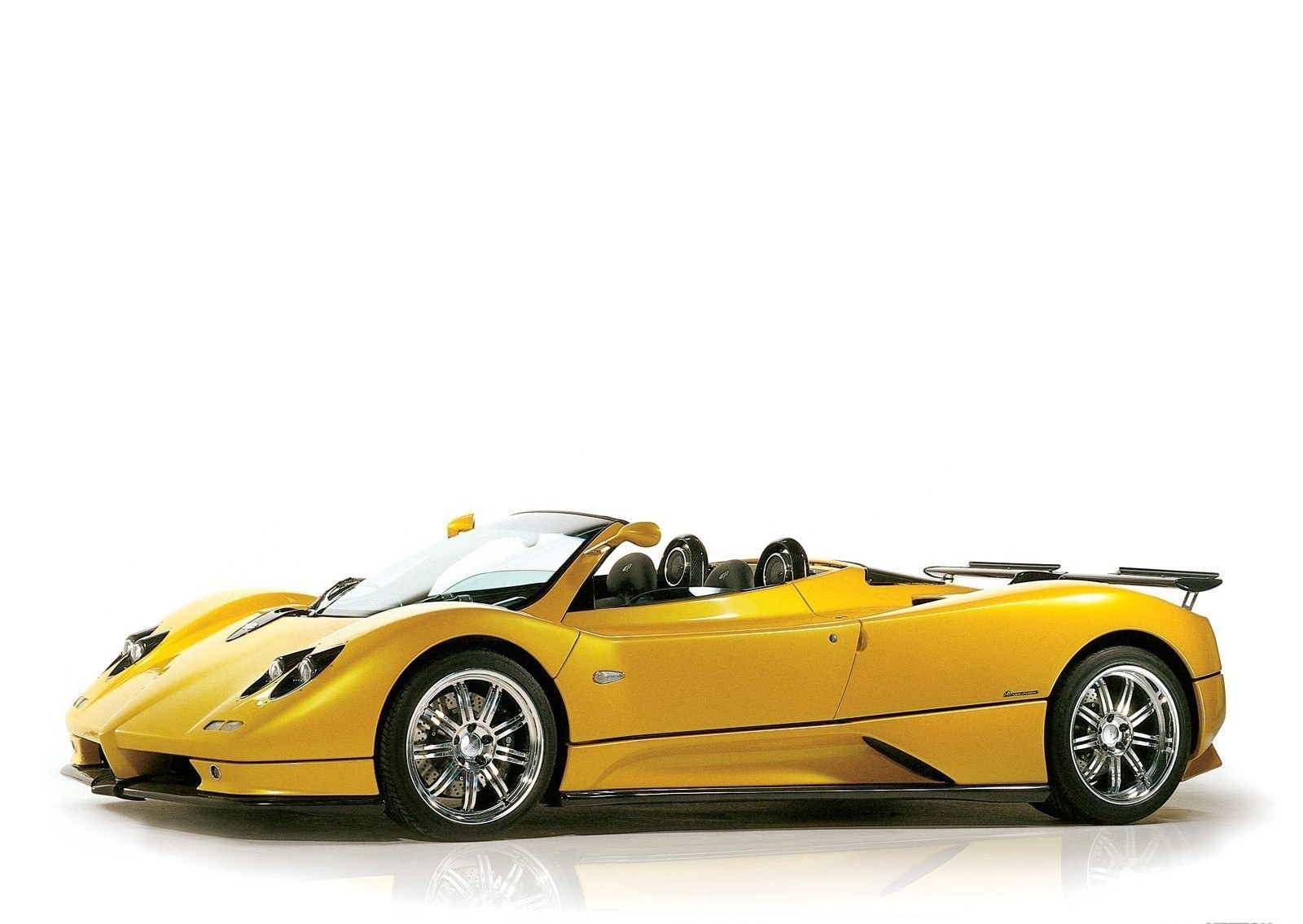 Yellow Pagani roadster