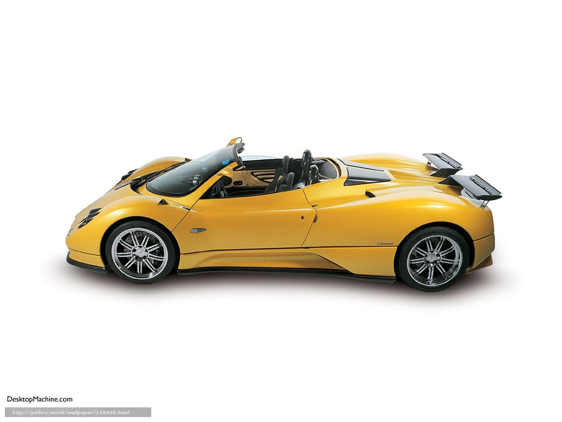 yellow Pagani sports car